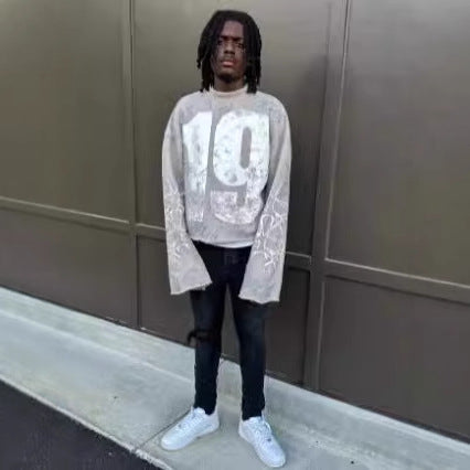 Y2k Graffiti 19 Cropped Streetwear Sweatshirt